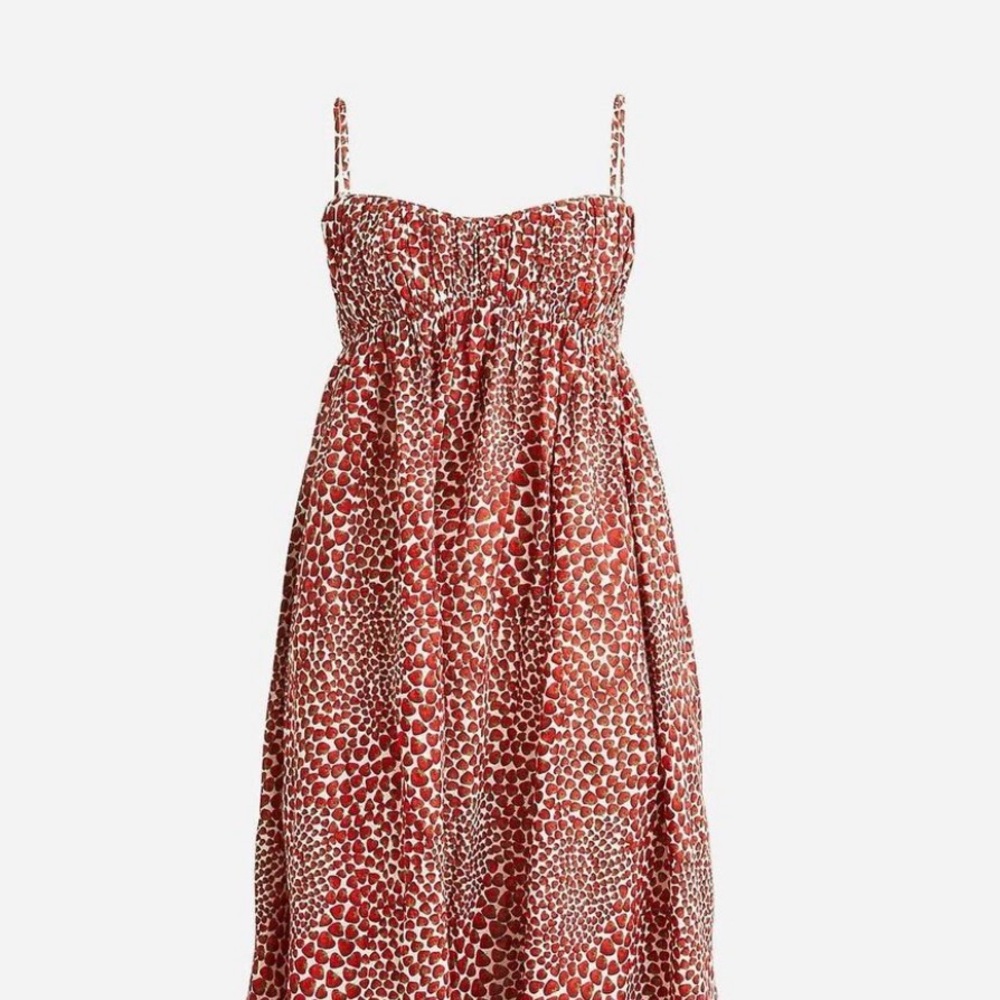 J. Crew Strawberry Print Dress